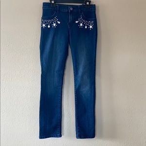 sequin jeans